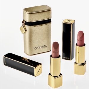 CHANEL Rouge Allure Velvet Lipstick Set 478, 479, Gold Case Limited Edition 2026